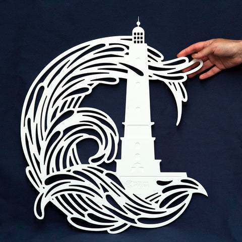 Sculpture murale CORDOUAN & VAGUES