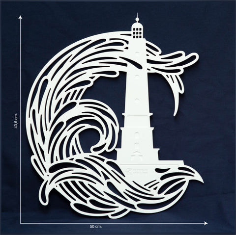 Sculpture murale CORDOUAN & VAGUES