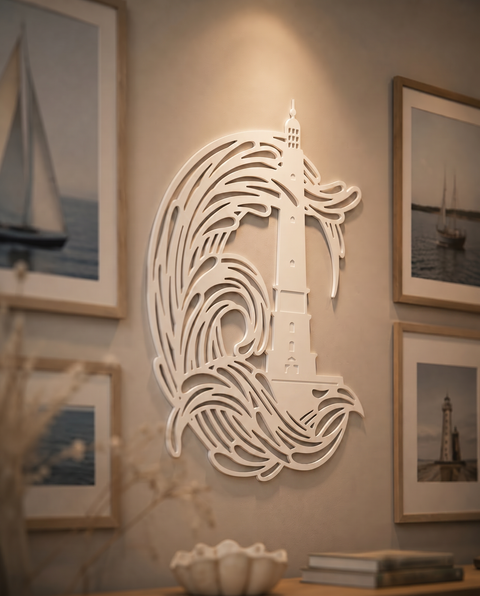 Sculpture murale CORDOUAN & VAGUES
