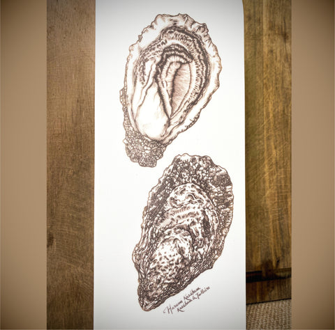 Planche de service HUÎTRES n°1