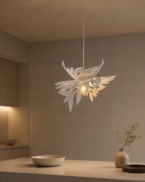 Suspension NORI -design en matière minérale | Fait main France-