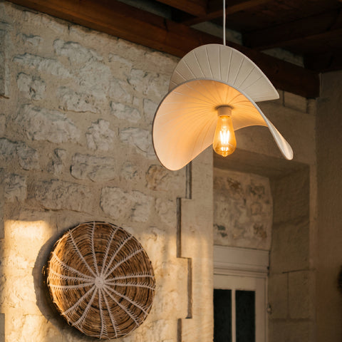 Suspension HOSHI -design en matière minérale | Fait main France-
